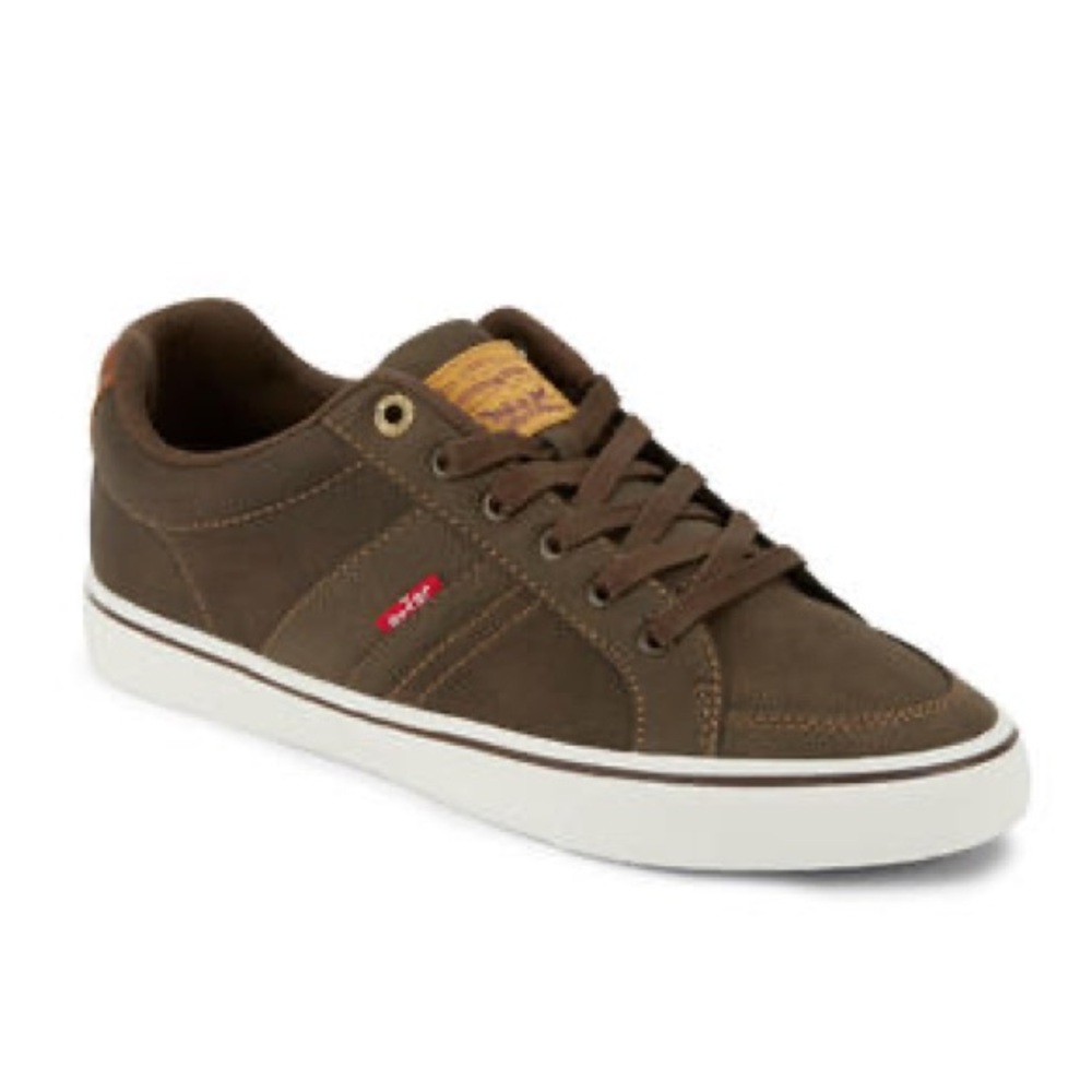 Levi's Mens Avery  Casual Lace Up Sneaker Shoe Size: 12 Color: crocodile/tan NEW